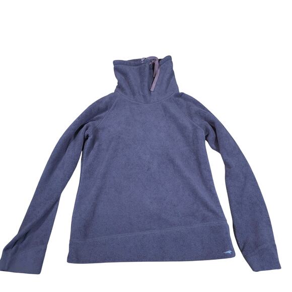 Horny Toad Sweaters - Horny Toad Purple Fleece Cowl Neck Sweater Women Size M Pullover Outdoor Camping